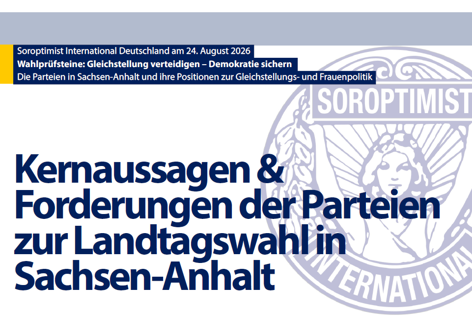 Wahlprüfsteine Soroptimisten LSA