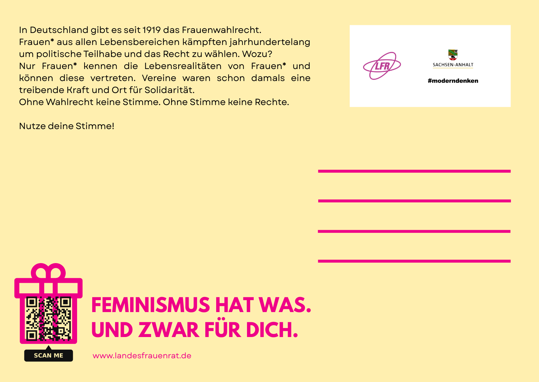 Postkarte Stimmst du S2