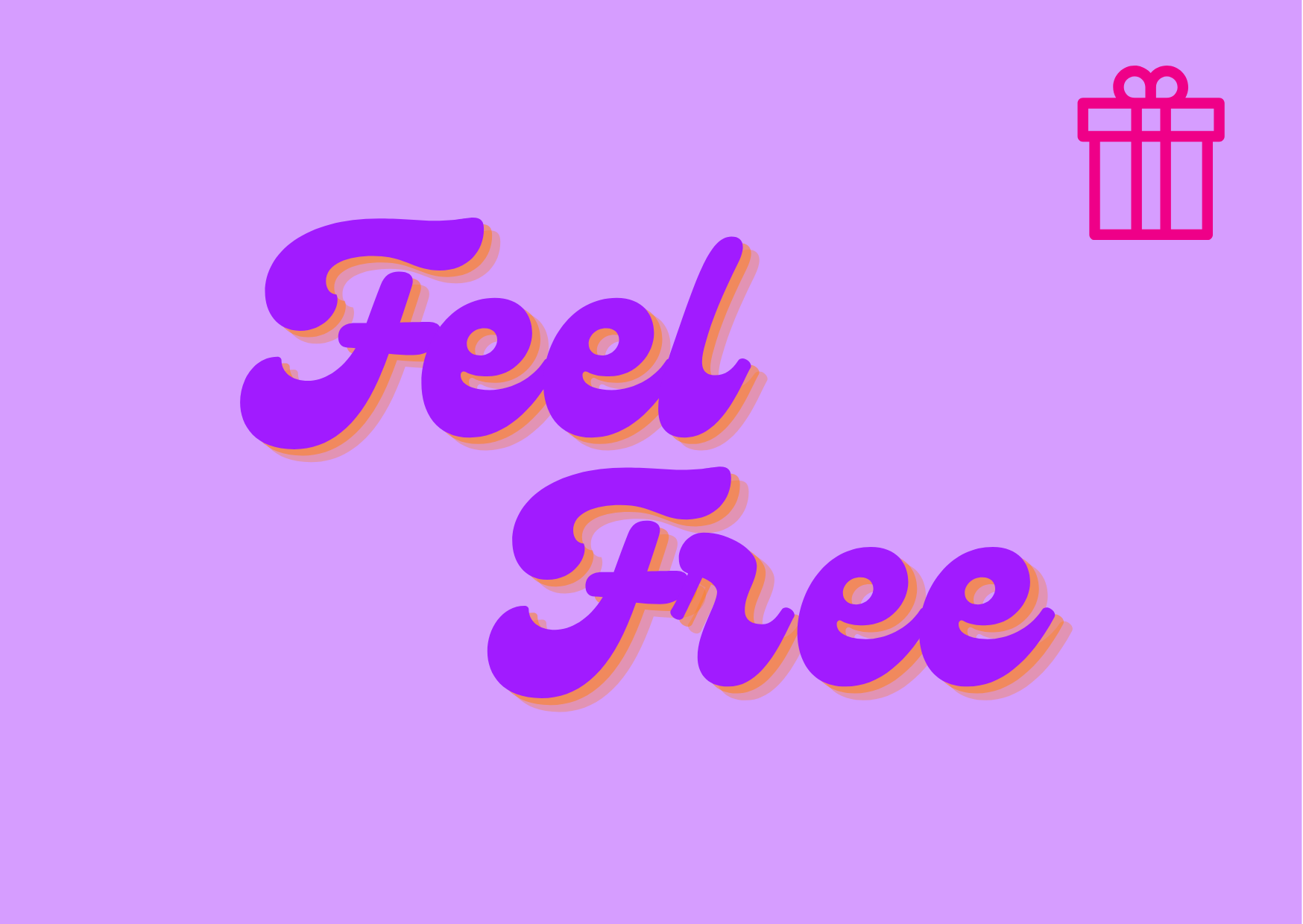 Postkarte feel free S1